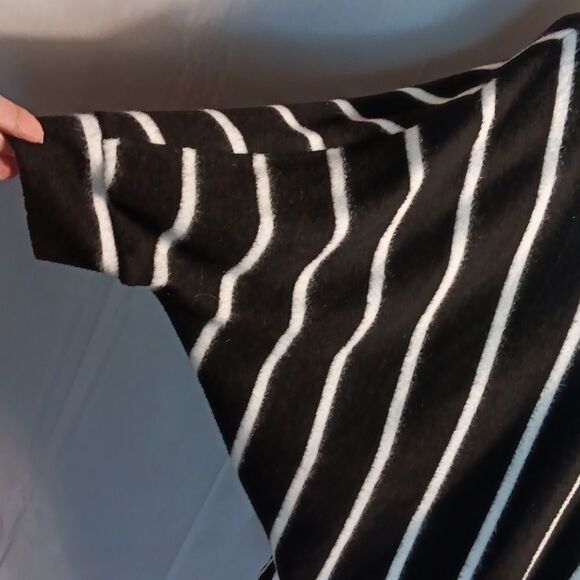 First Love Fuzzy Chic Striped Tie In Front Sweater - Picture 3 of 7